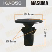 Клипса автомобильная MASUMA KJ-353