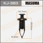 Клипса крепежная MASUMA KJ-383