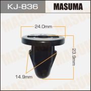 Клипса крепежная MASUMA KJ-836