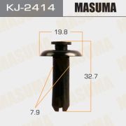 Клипса крепежная MASUMA KJ-2414