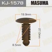 Клипса крепежная MASUMA  KJ-1578
