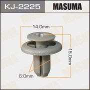 Клипса крепежная MASUMA KJ-2225