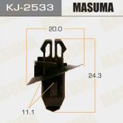 Клипса пластиковая Masuma KJ-2533