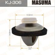 Клипса автомобильная (автокрепеж) MASUMA KJ-306