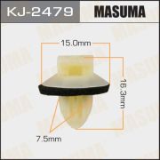 Клипса автомобильная (автокрепеж) MASUMA KJ-2479