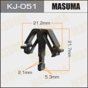Клипса крепежная MASUMA KJ-051