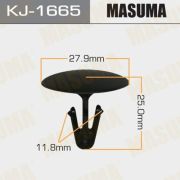 Клипса крепежная MASUMA KJ-1665