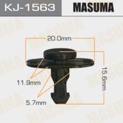 Клипса крепежная MASUMA KJ-1563