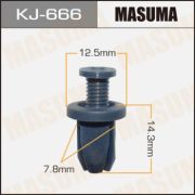 Клипса крепежная MASUMA KJ-666