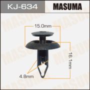 Клипса крепежная MASUMA KJ-634