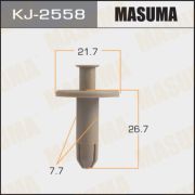 Клипса крепежная MASUMA KJ-2558