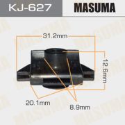 Клипса крепежная MASUMA KJ-627