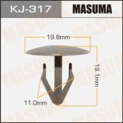 Клипса автомобильная (автокрепеж) MASUMA KJ-317