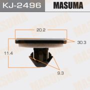 Клипса автомобильная MASUMA KJ-2496