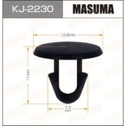 Клипса автомобильная MASUMA KJ-2230