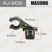 Клипса крепежная MASUMA KJ-203