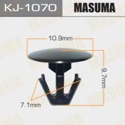 Клипса крепежная MASUMA KJ-1070