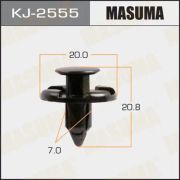 Клипса автомобильная (автокрепеж) MASUMA KJ-2555