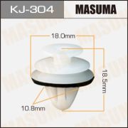 Клипса автомобильная (автокрепеж) MASUMA KJ-304