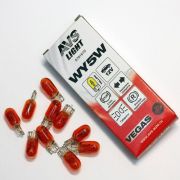 Лампа автомобильная AVS Vegas 12 В, WY5W, T10 желтый, (W2,1x9,5d), 1 шт.  4784609