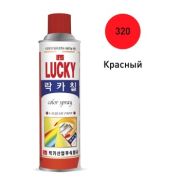 Краска-аэрозоль LUCKY красная, 530мл
