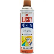 Краска-аэрозоль LUCKY коричневая, светлая 530 мл