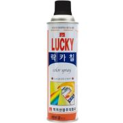 Краска-аэрозоль LUCKY черная глянцевая, 530 мл