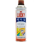 Краска-аэрозоль LUCKY коричневая, темная 530 мл
