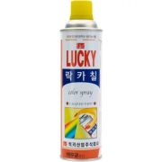Краска-аэрозоль LUCKY желтая, 530 мл