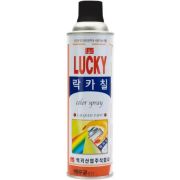 Краска-аэрозоль LUCKY черная матовая, 530 мл