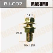 Болт с гайкой MASUMA BJ-007 10x25x1.25, набор 2шт