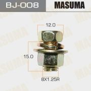 Болт с гайкой MASUMA BJ-008 8x15x1.25, набор 4шт
