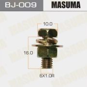 Болт с гайкой MASUMA BJ-009 6x16x1.0, набор 6шт