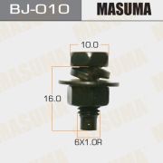 Болт с гайкой MASUMA BJ-010 6x16x1.0, набор 6шт