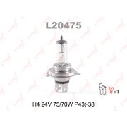 Лампа H4 LYNXauto L20475  24V 75/70W P43T-38 HCV