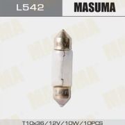 Лампа салонная MASUMA L542 12v 10W T10x37 SV8.5