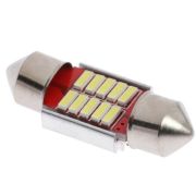 Автолампа светодиодная C5W, 31 мм, 12 В, 12 SMD, свет белый