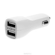 USB переходник в прикуриватель (2 port) АР-3008 белый  18781