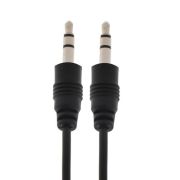 Кабель аудио AUX LuazON, Jack 3.5 мм (m)-Jack 3.5 мм (m), 1.5 м, чёрный