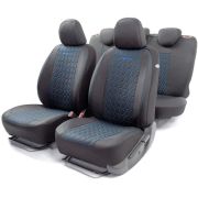Комплект чехлов на сиденья VERONA, материал лён VER-1505 BK/BL