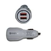 Разветвитель прикуривателя на 2 USB C-55 черный MDJ-51