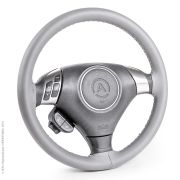 Оплётка для перетяжки руля «AUTOPROFI» SAM-300 GY (M)