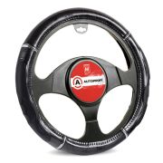 Оплетка руля с гелевым наполнителем AUTOPROFI GL-1025 BK.WOOD (M).