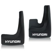 Брызговики «HYUNDAI» №10 резинопластиковый, TYRE R, сверхпрочный, чёрные, (в блистере) комплект 2 шт