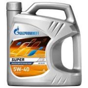 Масло моторное Gazpromneft Super 5W-40 4л  п/с  б/д