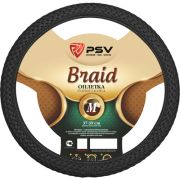 Оплетка на руль PSV BRAID Fiber (Черный) М, экокожа