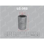Масляный фильтр LYNXauto LC-352 /C-315/C-318/C-311