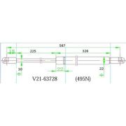 Амортизатор багажника JETT V2163728/9045241G12   TERRANO 21