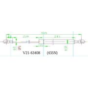 Амортизатор багажника JETT V2163408/689500W542   prius 30