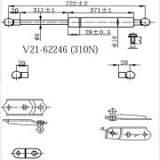 Амортизатор багажника JETT V21-62246/6896019605  LH